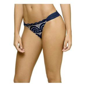 PilyQ Lace Fanned Swim Bikini  Bottom Nautica ( S )